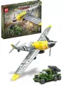 Конструктор Военная Техника бой Катюша с самолетом BF-109, 554 детали