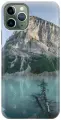 Силиконовый чехол на Apple iPhone 11 Pro / Эпл Айфон 11 Про с рисунком Дерево и горное озеро