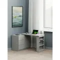 Стол угловой письменный трансформер 105х50х75 см, Вулканический серый. Столешница 25 мм.