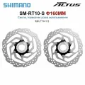 Тормозной диск для велосипеда (ротор), 160 мм, Shimano SM-RT10-S, Center lock (с локрингом), без коробки, 2 шт.