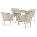Комплект плетеной мебели Афина T705ANT/Y350-W85 4Pcs Latte Размеры: Высота 790мм Глубина 750мм Ширина 1320мм