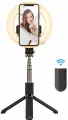 Штатив BlitzWolf BW-BS8 Pro Fill Light Selfie Stick Tripod Foldable Black