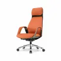 Компьютерное кресло Eureka Ergonomic SERENE Napa Leather Orange