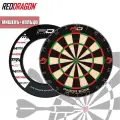 Набор для игры в дартс профессиональный RED DRAGON LOGO (мишень + защитное кольцо)