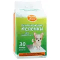 Пеленки для собак впитывающие Чистый хвост 56490/CT609030 60х90х15 см 30 шт. 1 шт. 60 см 90 см 15 см белый