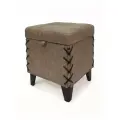 Пуфик в прихожую, банкетка в спальню, коридор, для туалетного столика, с ящиком для хранения и сиденьем, на ножках, Комбо 38х38х45 см