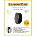 Заглушка круглая 50 мм для профильной трубы (50 шт.)