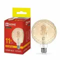 Лампа светодиодная LED-GL95СR-deco gold 11Вт 230В E27 3000K 1040Лм кристалл золотистая IN HOME