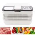 Автомобильный холодильник из алюминия ABS 12л портативный электрический холодильник с морозильной камерой для кемпинга и домашнего использования американская вилка 110 В