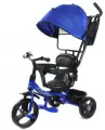 Велосипед трехколесный Pilot, стальной, с ручкой управления, синий