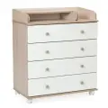 Пеленальный комод BEBIZARO MEIER FOUR SHIMO LIGHT (ШхГхВ) 80х45х93 см