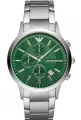Наручные часы EMPORIO ARMANI Renato, серебристый/зеленый