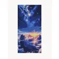 Алмазная мозаика на подрамнике - вышивка Ночное небо 30 х 60 см