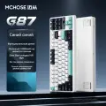 Механическая клавиатура MCHOSE G87, 10000 мАч, переключатель cabbage bean curd v2, белый и синий