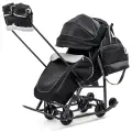 Санки-коляска Pikate Deluxe Black