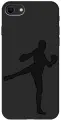 Силиконовый чехол на Apple iPhone SE (2022) / SE (2020) / 8 / 7 / Эпл Айфон СЕ 2022 / СЕ 2020 / 8 / 7 с рисунком Kickboxing Soft Touch черный