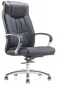 Кресло BN-Fc-Руководителя Echair-534 TL кожа черная, хром