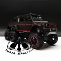 Машинка Мерседес Гелик AMG 6 колес. Модель автомобиля Mercedes Gelendwagen G63 6X6 Offroad черный 24см. Инерционная игрушка машина 1:24