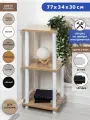 Этажерка деревянная GASTRORAG 0770/3, 3 полки, размеры 34 х 30 х 77 см
