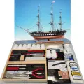 Подарочный полный набор с инструментами и красками для сборной модели корабля USS Constitution Model Shipways (США)