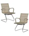 Набор 2 шт. Офисное кресло для посетителей DOBRIN CODY MESH, LMR-102N_Mesh, бежевый (22039)