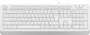 Клавиатура A4TECH Fstyler FKS10, USB, белый серый [fks10 white]