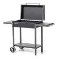 Мангал GRATAR барбекю МАН 203, передвижной, с крышкой, для барбекю, черный, 39x31x2 см