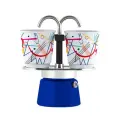 Набор Bialetti Mini Express Кандинский гейзерная кофеварка 2 порции + 2 чашки (90 мл) 0001407/NP