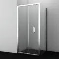 Душевой уголок, прозрачное стекло, хром, WasserKRAFT Weser 78F22