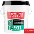 Гидроизоляционная мастика 20кг Elastomeric 911 - гидроизоляция для кровли и окраски металлических крыш. Жидкая резина для кровли - водонепроницаемый герметик для ремонта крыши, подарок ELASTOMERIC CHIPS 9x9см и 7x7см, RAL 8004 терракот