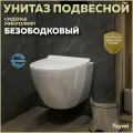 Унитаз подвесной торнадо безободковый с быстросъемным сиденьем микролифт Teymi Lina Pro Vortex T40112