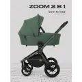 Коляска для новорожденных 2 в 1 MOWBaby ZOOM RA086 Forest green