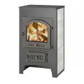 Печь-камин везувий ПК-01, беж 12 кВт (200м3), дымоход Ø150 мм, дровяная, для дома