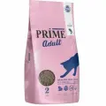 Сухой низкозерновой корм для кошек PRIME для здоровья кожи и шерсти, с лососем 2 кг
