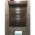 Рольставни в санузел коричневые 780х1600 ( сантехнические) на механическом управлении