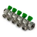 Коллекторная группа Tim (MR135NE-1-5) 45°, 1 НР-ВР, 5 отводов 3/4 под евроконус 5 1 3/4 20 3/4