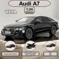 Машинка металлическая инерционная коллекционная масштабная модель 1:24 Audi A7 ; Ауди черный