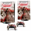 Наклейка виниловая защитная на игровую консоль Sony PlayStation 5 Fat Disc Edition, Assassins creed, полный комплект с геймпадами