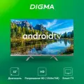 Телевизор Digma Android TV DM-LED32SBB39, 32, LED, HD, Android, темно-серебристый