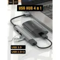 Разветвитель USB 3.0 HUB хаб 4 порта 2.0