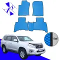 Автомобильные коврики EVA/ЕВА/ЭВА для Toyota Land Cruzer Prado 150 2009-2013 василек черный