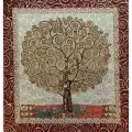 Гобелен, гобелен без рамы с люрексом Густав Климт Древо жизни /47х47 см