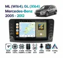 Штатная магнитола Wide Media для Mercedes-Benz ML (W164), GL (X164) 2005 - 2012 / Android 10, 9 дюймов, 4/32GB, 8 ядер, DSP, 4G
