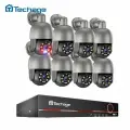 Комплект видеонаблюдения Techage, 8 камер, 4К, двусторонняя аудиосвязь