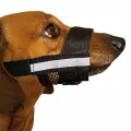 Намордник Дарэлл регулируемый, нейлон №0 9-13 см черный со светоотражающей лентой
