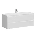 Тумба без раковины для раковины SANCOS подвесная Folk 2я цв. Bianco, FL120W
