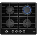 Газовая варочная панель Haier HHX-G64CNMB, 58 см, 4 конфорки, встраиваемая