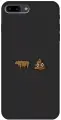 Силиконовый чехол на Apple iPhone 8 Plus / 7 Plus / Эпл Айфон 7 Плюс / 8 Плюс с рисунком Bull Shit Soft Touch черный