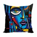 Подушка декоративная Синий облик Пикассо 40х40 велюр