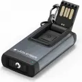 Светодиодный фонарь брелок Led Lenser K4R аккумуляторный, серый